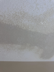 Textured ceiling repair and painting work by 5 Sons Plaster and Remodeling in Peoria, IL.