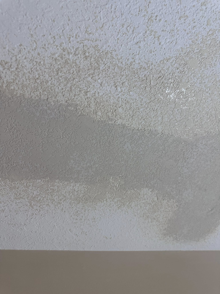 Textured ceiling repair and painting work by 5 Sons Plaster and Remodeling in Peoria, IL.