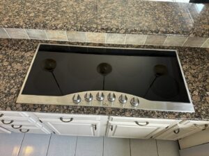 A new Viking brand cooktop expertly installed in a kitchen by R&J Handyman Services LLC in Warwick, RI.