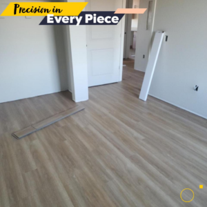 Vinyl plank flooring recently installed in a room by Dany's contractors LLC in Vancouver, WA.
