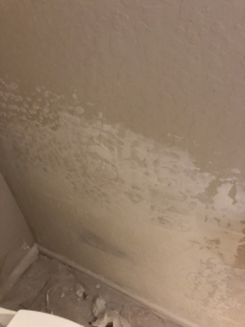 Wall and ceiling corner with drywall repair compound applied by Fonseca's Drywall, LLC in Glendale, AZ