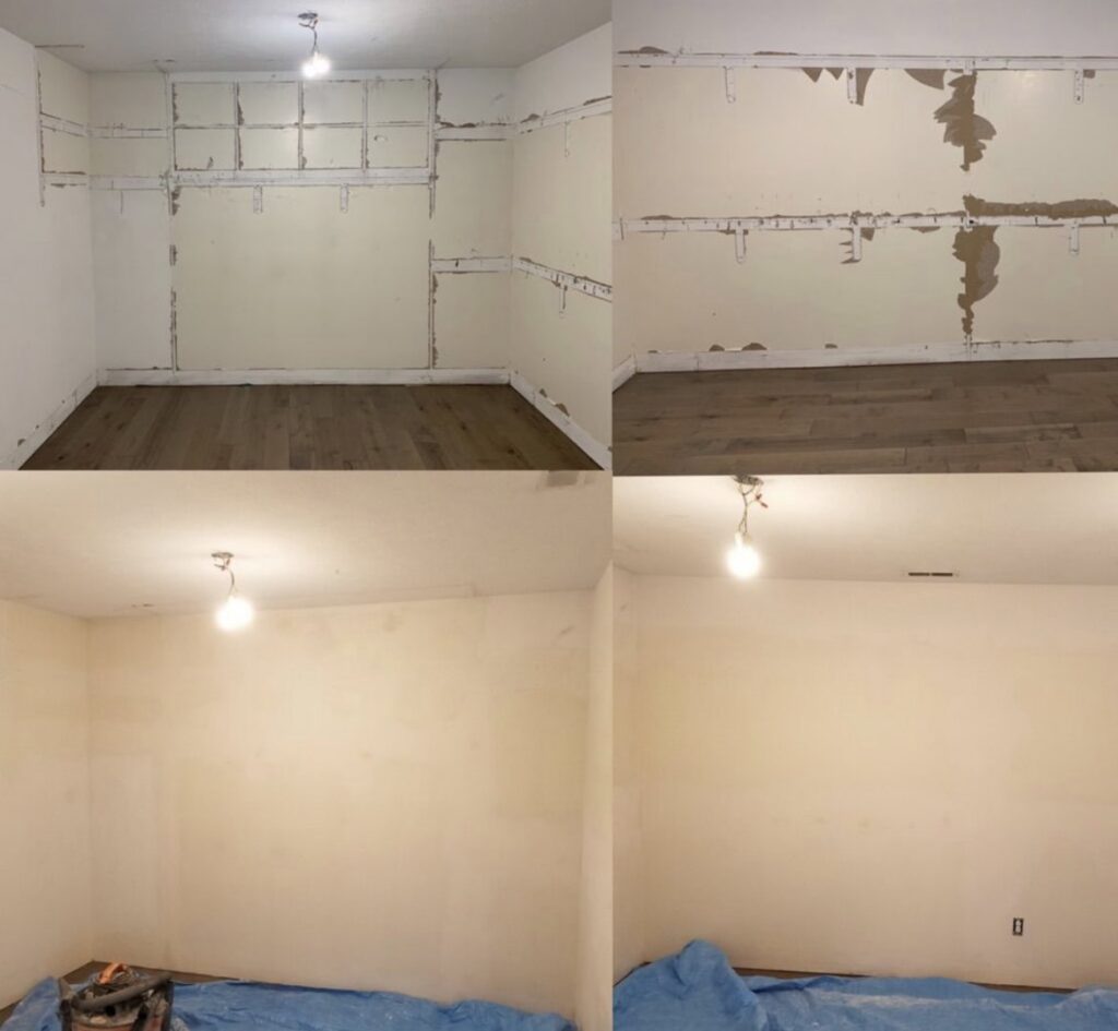 Wall drywall removal, repair, and finishing by Tj Drywall & Finishing LLC in Fort Wayne, IN.