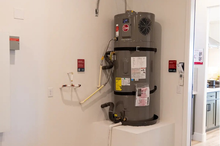 A new water heater installation, a service provided by Handyman Near Me Las Vegas Henderson in Las Vegas, NV.