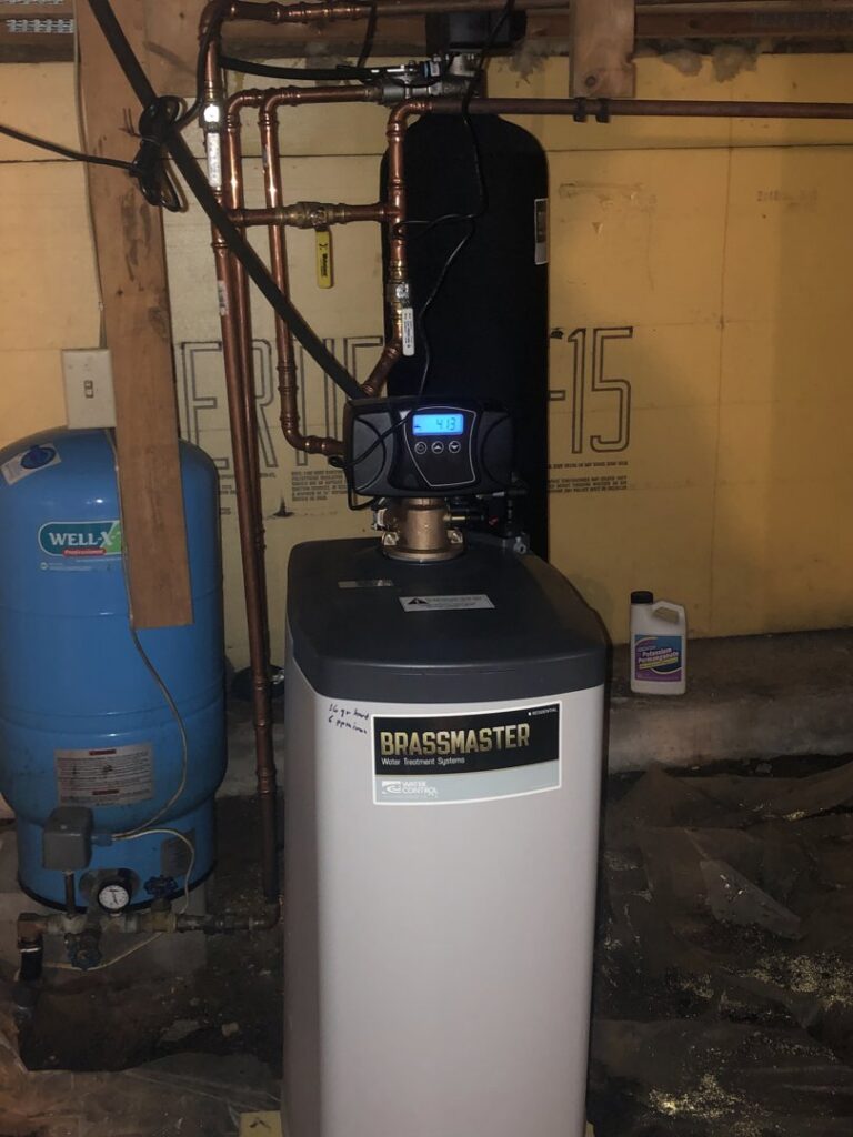 Water treatment and well tank system installed by Northern Air Plumbing & Heating in Aitkin, MN