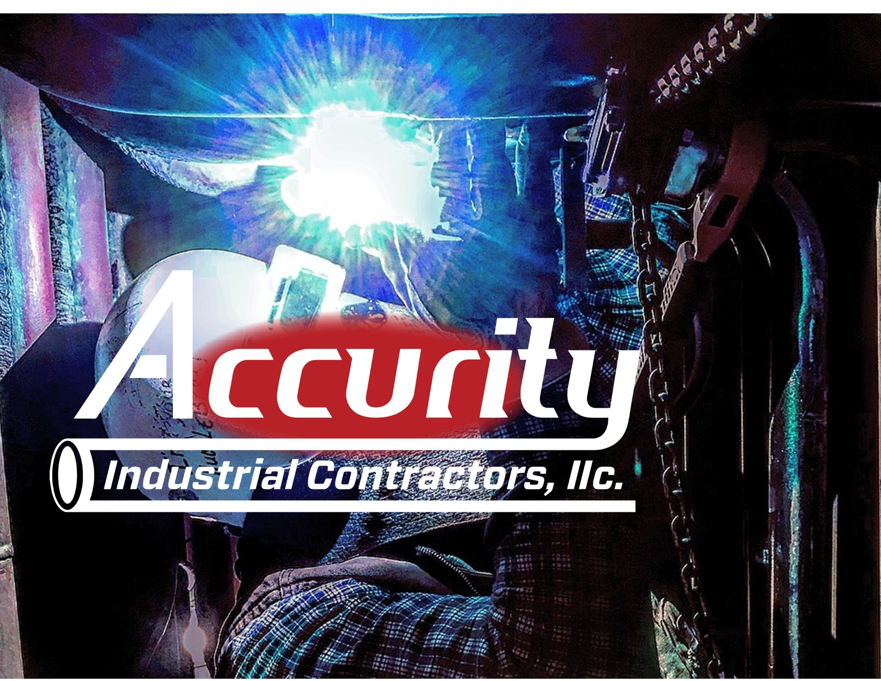 A skilled welder performing work at Accurity Industrial Contractors, Inc. in Owensboro, KY
