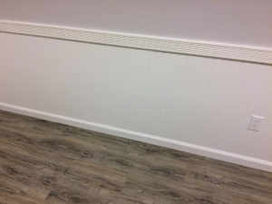 Professional installation of white beadboard wainscoting and trim by Excel Home Improvement And Services in Pawling, NY