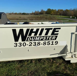 White Dumpster