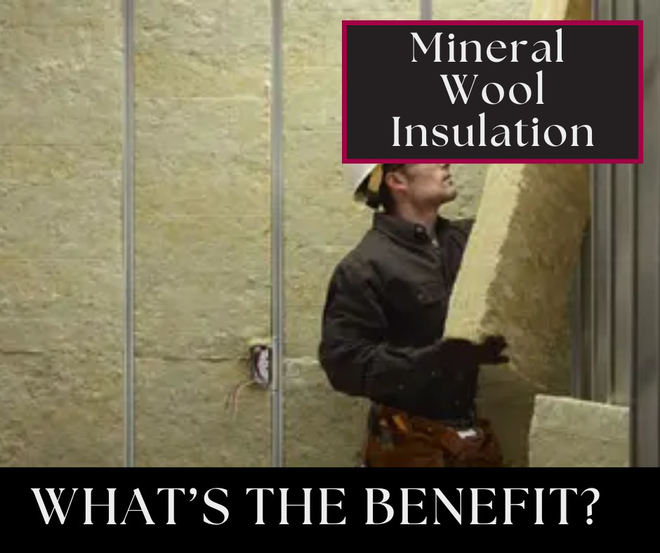 A worker installing mineral wool insulation for Whitson Insulation Company in Grand Rapids, MI.