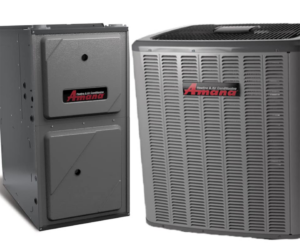New Amana furnace and air conditioning units for installation by Home and Property Services LLC in Aurora, CO.