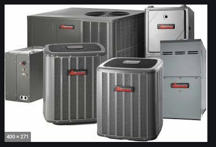 A selection of Amana brand HVAC systems, including air conditioners and furnaces, available from Joe Logan HVAC in Dayton, OH.