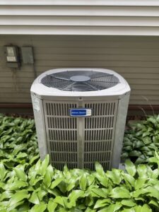 An American Standard outdoor air conditioning unit installed by Hvac Buddies in Chicago, IL