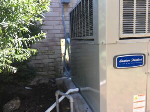 An American Standard HVAC unit installed outside a home by A&A HVAC and Electrical LLC in Nashville, TN.