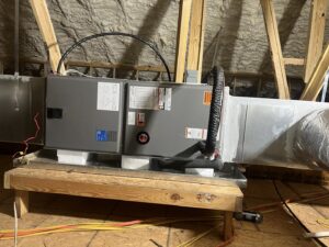 Indoor air handler and ductwork installation in an attic by That Air Conditioning Company LLC in Dothan, AL