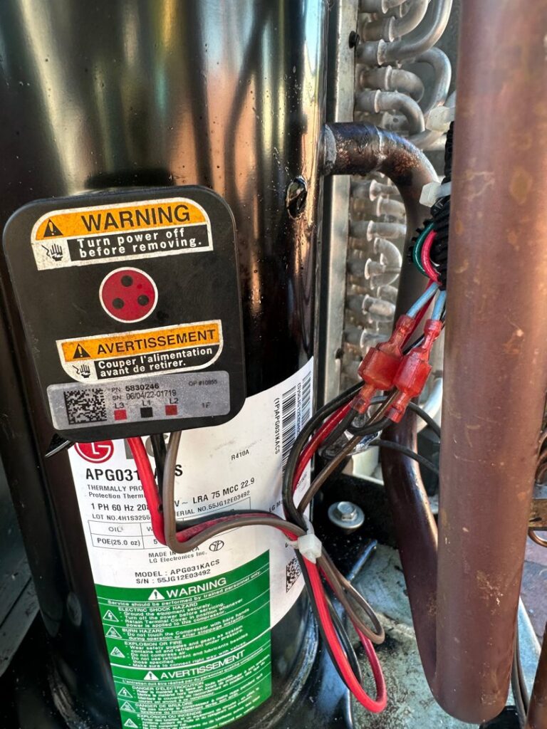 An attic view of an HVAC furnace unit and flexible ductwork by McCutcheon & Sons Air Conditioning and Plumbing in Tempe, AZ