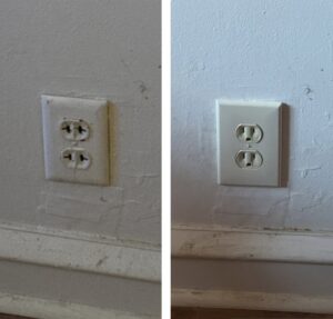 Basement electrical outlet and conduit installation along a wall by MV Electrical LLC in Phoenix, AZ.