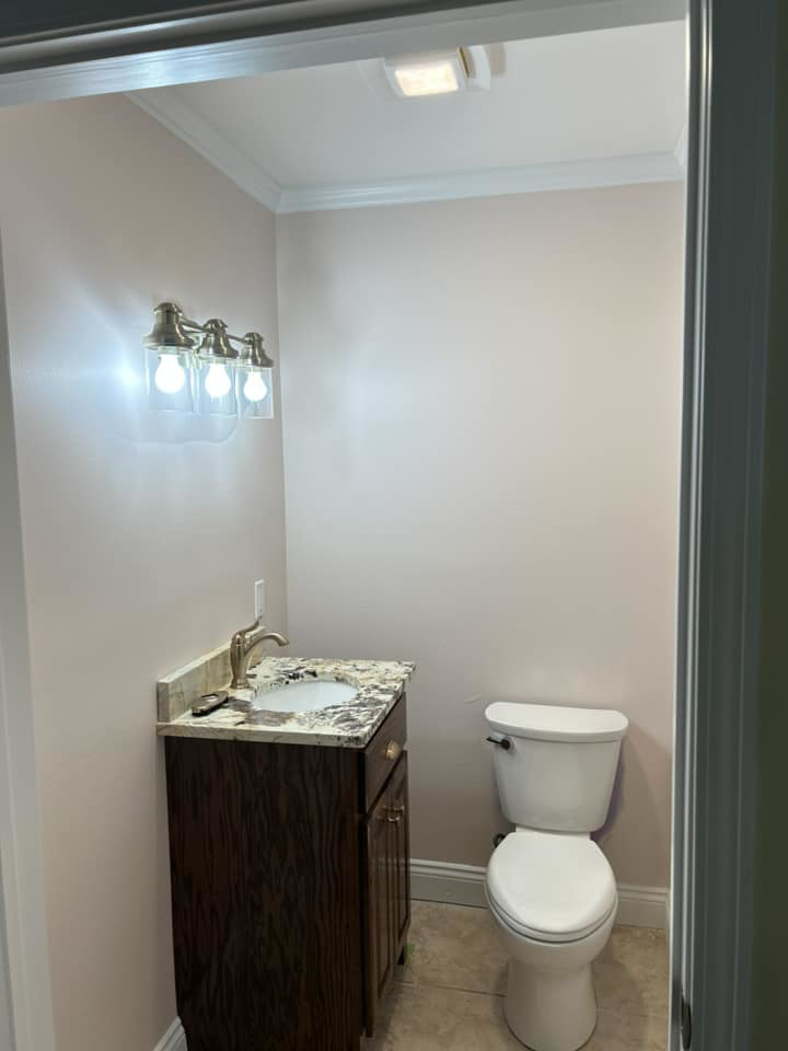 A newly installed bathroom exhaust fan by S&S A/C and Electrical LLC, providing ventilation in Houma, LA.