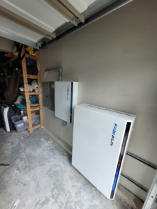 Installation of Franklin battery storage units and an electrical panel by ANT POWER LLC in Tacoma, WA.