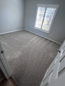 Bedroom carpet freshly cleaned with distinct patterns by Superior Clean Carpet and Upholstery Care in Jacksonville, FL