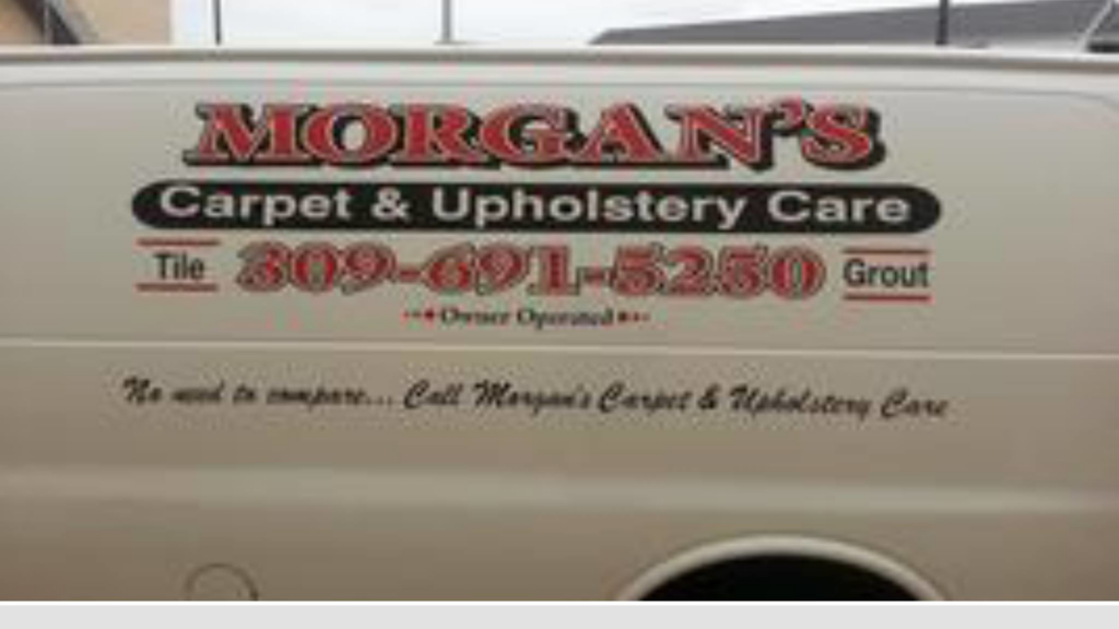 Before and after comparison of a professionally cleaned carpeted hallway by Morgan's Carpet & Upholstery Care in Dunlap, IL.