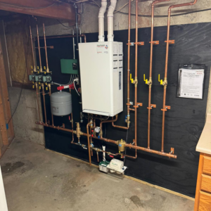 A professionally installed boiler and heating system by Tony Marzano Plumbing & Heating LLC in Hartford, CT.