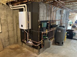A comprehensive Bosch tankless water heater and heating system installation by Advanced Comfort LLC in Concord, NH.