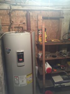 A Bradford White water heater installation by SFC Heating and A/C, LLC in Alexandria, VA.