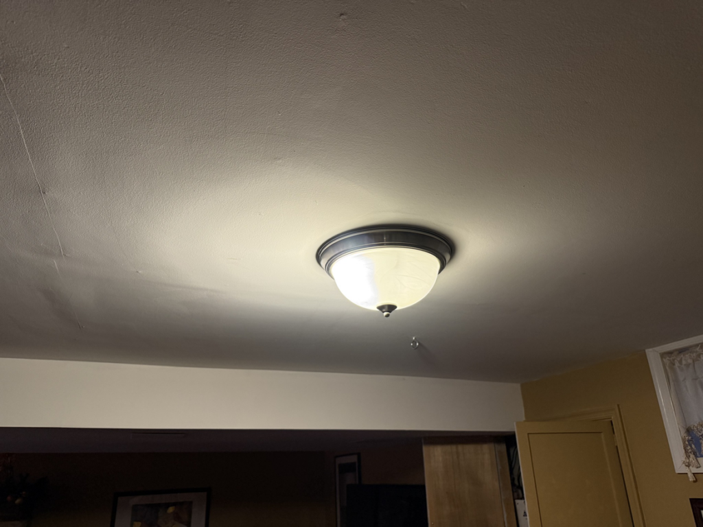 A bright ceiling light fixture installed by Valence Solutions LLC in Stevens, PA