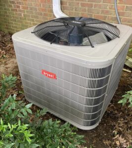 A new Bryant HVAC system recently installed by U.S. HVAC Services, LLC for a home in Madison, AL.