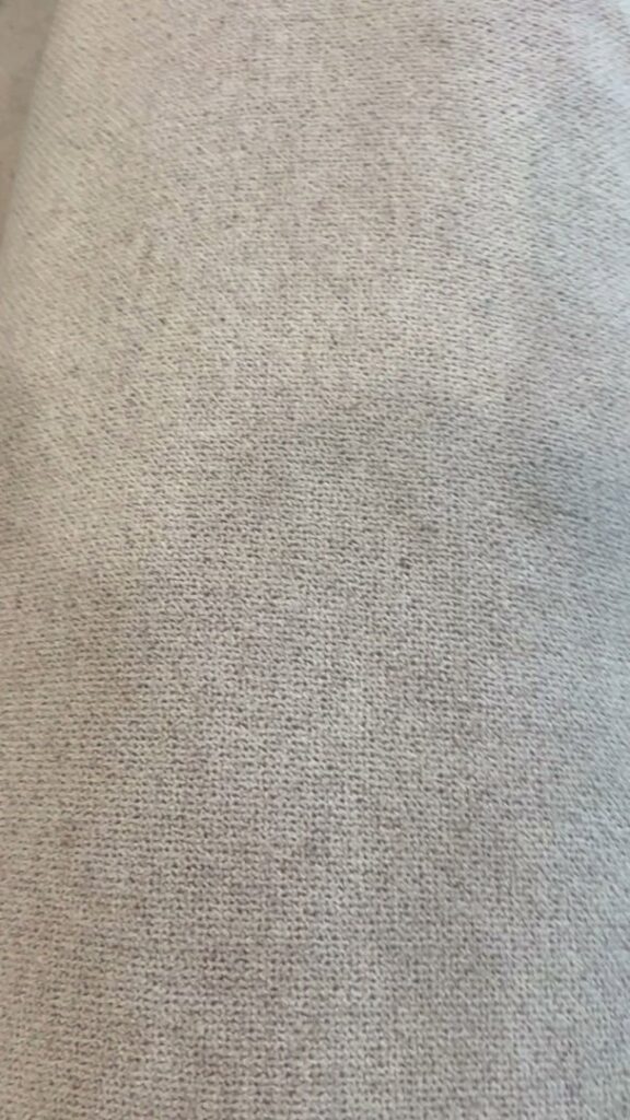 A detailed view of a carpet showing the clean and dirty sections after cleaning by Radiant Rugs Carpet Cleaning in Spokane, WA.