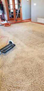 Professional carpet cleaning equipment in use by Care Rite Cleaning & Protection Specialists, Inc in Rapid City, SD.