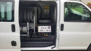 Professional carpet cleaning equipment loaded in a service van for My Carpet Cleaner Nashville, TN
