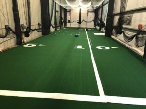 Carpet cleaning in progress, showing a clear line between the cleaned and uncleaned sections by North County Carpet Cleaning in Vancouver, WA