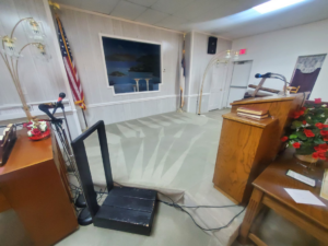 Carpet cleaning in progress at a commercial property by Metro Steamway Inc. in Charlotte, NC.