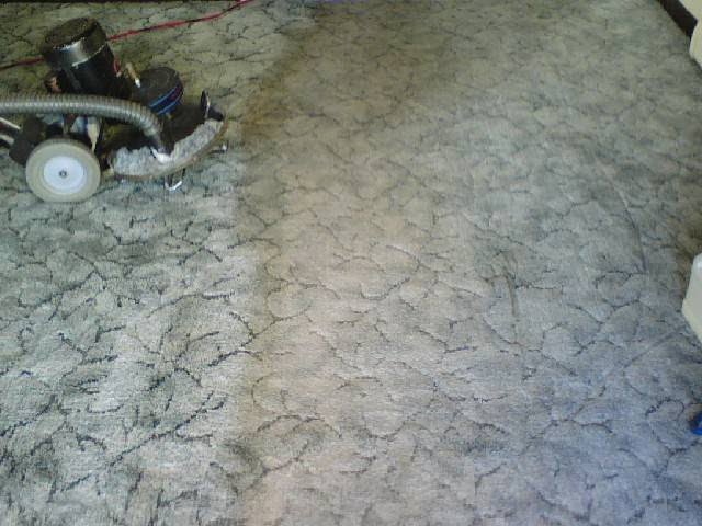 A carpet cleaning machine demonstrating before and after results by Care Rite Cleaning & Protection Specialists, Inc in Rapid City, SD.
