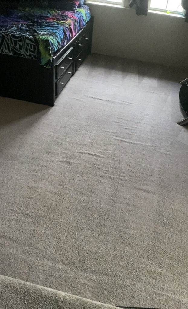 A carpeted room showcasing the results of a professional cleaning service by A Plus Carpet Cleaning in Lawton, OK.
