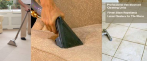 A professional performing carpet cleaning service with a cleaning wand at A to Z Clean & Dry, Inc. in Kailua, HI.