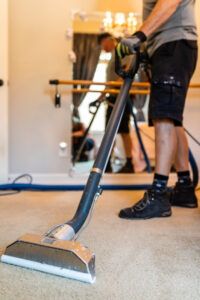 A professional performing carpet cleaning service for Renew Cleaning Services in Scottsdale, AZ.