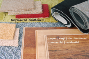 A selection of carpet and flooring samples for residential and commercial projects by The Vaira Companies, LLC in Londonderry, NH.
