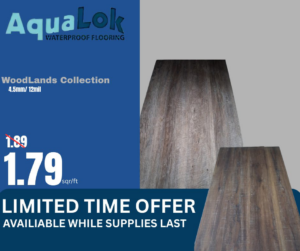 A roll of new carpet being unrolled for installation by Sanders Flooring in Richmond, KY.