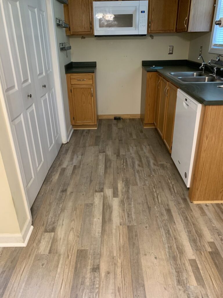 A new carpet installation in a residential room by Quality Floor Covering in Rapid City, SD.