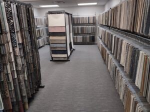 A wide selection of carpet samples for customer choice at The Flooring Source, a carpet contractor in St. Louis, MO.