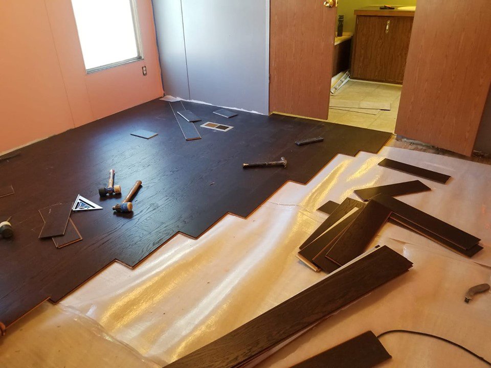 Carpet tile installation in a commercial hallway by NANO Flooring in Baton Rouge, LA