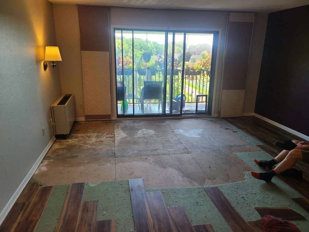 Newly installed carpet on a residential staircase by Dream Floors of Twin Cities in Plymouth, MN.