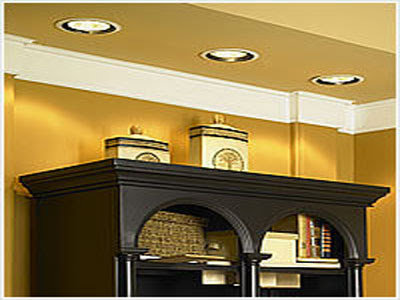 A ceiling with modern recessed lighting installed by The Las Vegas Electrician in Las Vegas, NV