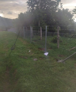 A completed chain link fence with barbed wire installed by Samoa Fencing in Faleata, Apia, Samoa.