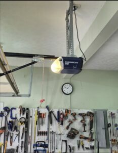 A Chamberlain garage door opener installed in a garage by Align Garage Door in Ringgold, GA.