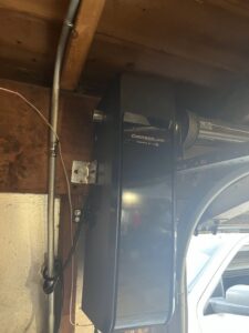 A Chamberlain side-mount garage door opener installed by The Region's Garage Door Repair in Hammond, IN.