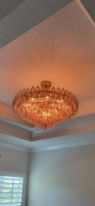 A beautiful chandelier installed in a home by All Service Electric in Jacksonville, FL.