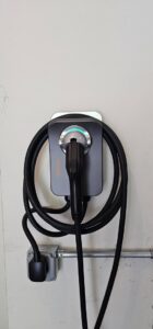 A ChargePoint EV charger professionally installed by Henelect Electrical Contractors in Milford, NJ.