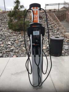 A ChargePoint EV charging station installation by Olectric in Reno, NV.